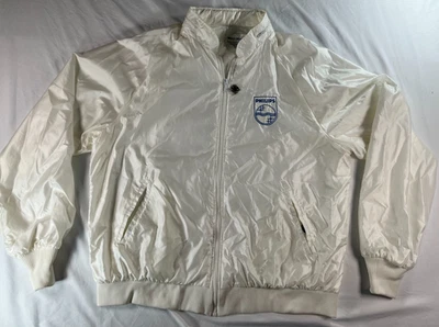 Chaqueta cortavientos vintage hecha en EE. UU. talla XL West Wind nailon logotipo de Philips Foto 1 de 4