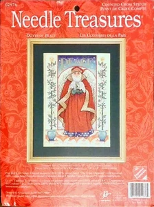Doves of Peace cross stitch KIT Needle Treasures Santa Christmas 02976 NEW - Picture 1 of 2