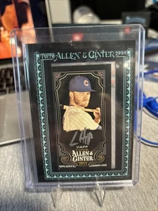2024 Topps Allen & Ginter X Ian Happ Mini Framed Auto Autograph #/10 Black Frame - Picture 1 of 4
