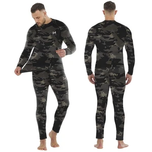 Conjunto de ropa interior térmica para hombre deportes de invierno esquí deporte Top Bottom ropa interior cálida - Imagen 1 de 22