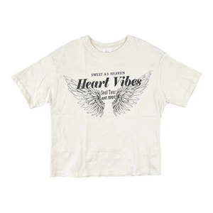 Zara Kids Heart Vibes Band Graphic Tee size 9-10 - Picture 1 of 9