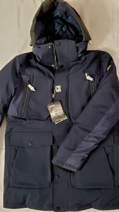 NEW PAJAR MEN'S KARSTEN PARKA LONG SLEEVE PUFFER NAVY DOWN JACKET SIZE L - Picture 1 of 4