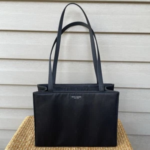 Vintage Kate Spade Original 90er schwarz Nylon Box Tasche Schultertasche Made in USA - Bild 1 von 21