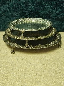 SET OF 3 KIRK AND SON PLATTERS 1706/1707/1708 635.02Grams - Picture 1 of 16