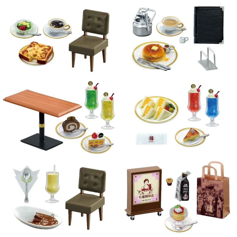Re-Ment × Marufuku Coffee “A Special Cup” Miniatures – Full Set  Japan Exclusive - Image 1 of 3