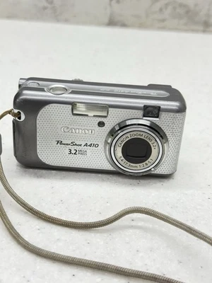 Canon PowerShot A410 1.5" 3.2MP 3.2x Optical Zoom Digital Camera - UNTESTED - Image 1 of 4