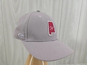 Pukka Alabama State Logo Gray Adjustable Baseball Cap Hat - Picture 1 of 13