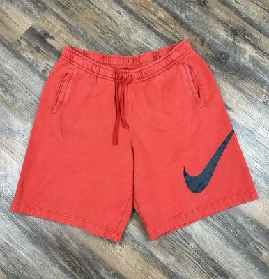 Nike Shorts Men's XL Red Black Fleece Sweats Performance Pocket Big Swoosh - Image 1 of 4