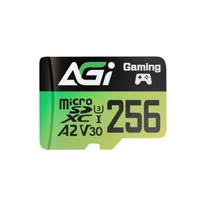 AGI 256GB MicroSD High Speed ​​Memory Card A2 U3 V30 4K C10 (Read/Write Speed ​​ - Photo 1 sur 7