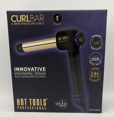 Hot Tools Professional 24k Gold 1" Curl Bar #HTCURL1181 - Dual Voltage - Image 1 of 4
