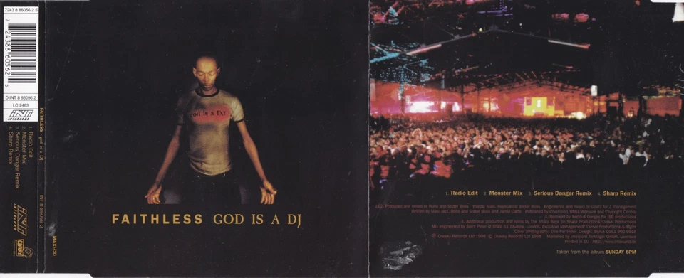 Faithless - God Is A DJ  (4 Track Maxi CD) - Bild 1 von 1