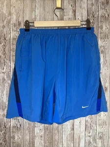 Nike Damen blau Dri-Fit Laufshorts Sportbekleidung 6,5 "Innennaht Größe Large - Bild 1 von 14