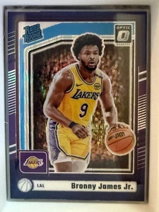BRONNY JAMES JR. RC #282 2024-25 OPTIC BASKETBALL RATED ROOKIE PURPLE PRIZM - Picture 1 of 1
