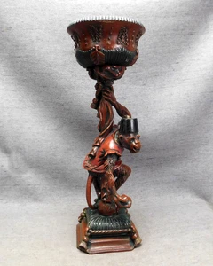 Vintage Hard Resin Monkey Candle Holder 22” by CBK, LTD. 12.6 pounds Clean Used - Picture 1 of 14