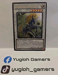 YUGIOH THUNDER UNICORN DREV 1ª EDICIÓN ULTIMATE LIGHT JUGADO - Imagen 1 de 2