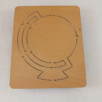 Troqueles de madera Accucucut Globe Earth Geography Ellison equipo educativo 6"x5"  Foto 1 de 3