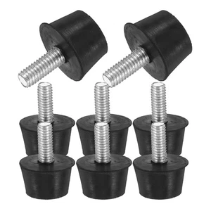 8 Pcs Screwed Foot Pad Adjustable Feet Rubber Leg Furniture Stabilizers - Picture 1 of 12