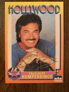 Biglietto Walk of Fame Hollywood firmato Engelbert Humperdinck autografato RARO cantante - Foto 1 di 4