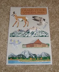 Mrs. Grossman Paper Whisper Stickers ~ Grand Teton National Park - Picture 1 of 2