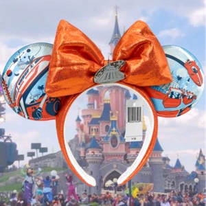 Magic Kingdom TOMORROWLAND Disney- Minnie Ears Headband Birthday Gift New - Picture 1 of 11