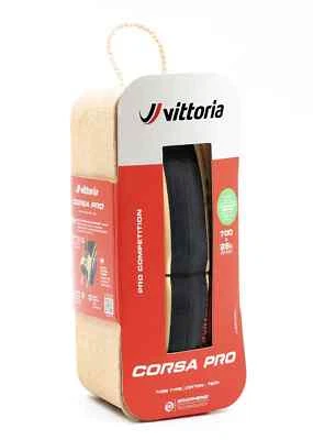 1 or 2 Vittoria Corsa Pro Tube Type - Folding Tire Skinwall 700 x26C - 28C - 30C - image 1 of 3