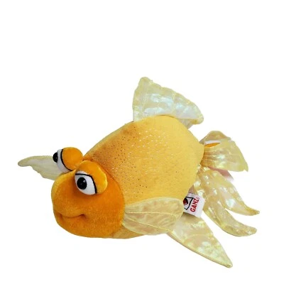 Ganz Webkinz Fantail Goldfish Plush Stuffed Animal HM218 Yellow 12" No Code - Image 1 of 4