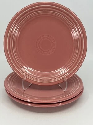 Juego de 3 platos de postre de ensalada Fiestaware Fiesta ROSA ROSA/pan 7,25"D Foto 1 de 4