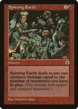 SPITTING EARTH ~mtg NM Portal Common x4