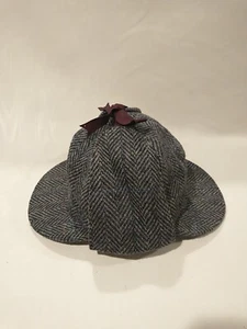 Cappello Barbour Made in England vintage raro design outdoor doppio bill pura lana 6 3/4 - Foto 1 di 13