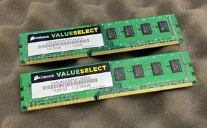 8GB Kit (2 x 4GB) Corsair CMV4GX3M1A1333C9 PC3-10600U DDR3 Computer Memory RAM - Picture 1 of 3