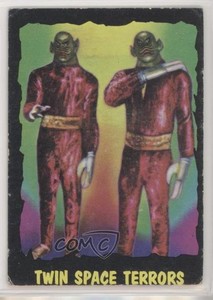 1964 Topps Bubbles Outer Limits Printed in USA Twin Space Terrors #28 0s4