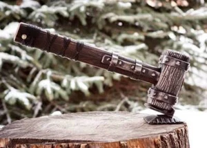 Handmade Carbon Steel Viking Thor Hammer God Of Thunder Hammer - Picture 1 of 12