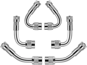 6Pieces Valve Stem Extenders,Dually Valve Extension 45 Degree 90 Degree 135 Degr - Picture 1 of 12