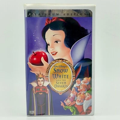 Walt Disney Snow White and the Seven Dwarfs - Platinum Edition VHS - Tested - Image 1 of 4