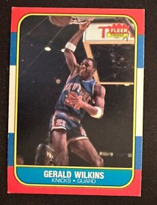 1986 Fleer Basketball Gerald Wilkins RC Rookie #122 VG/EX FREE SHIPPING