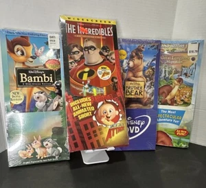 Walt Disney DVD Lot Long Box, BAMBI, Incredible, Brother Bear, Land Before 🔥 - Picture 1 of 13