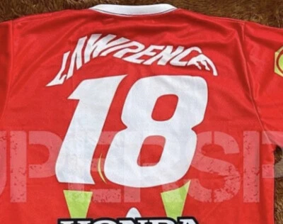 CAMISETA DISEÑO PERSONALIZADO MOTOCROSS SUPERCROSS HONDA CRF 450 250 JETT LAWRENCE HRC .- Foto 1 de 3