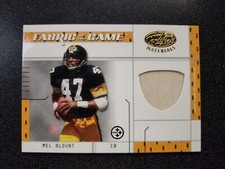 2003 Leaf Certified Materials Fabric Of The Game Mel Blount Jersey Patch /50