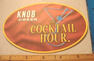 ~KNOB CREEK BOURBON~THE COCKTAIL HOUR~OVALER KARTONUNTERSETZER~ - Bild 1 von 2