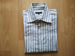 CHEMISE " JMJ COMPANY " Blanche et Grise HOMME Manches longues TAILLE L - Picture 1 of 2