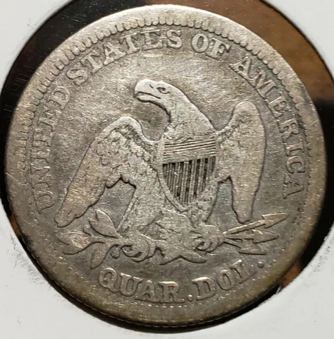 1859 25C Seated Liberty Quarter Cover