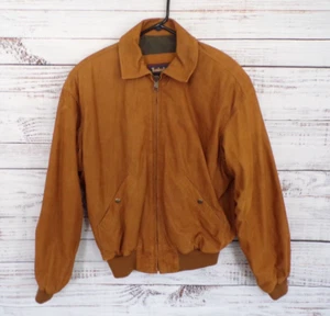 Giacca bomber vintage anni '90 Timberland Weathergear in pelle pelle pelle scamosciata taglia XS - Foto 1 di 11