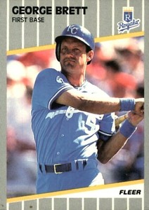 1989 Fleer #277 George Brett Kansas City Royals HOF