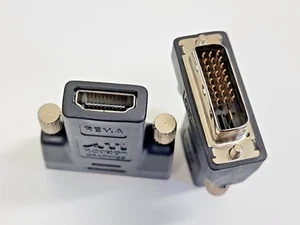 HDMI auf DVI Adapter HDMI A Buchse zu DVI-D Stecker 24+1 Dual Link EDID HDCP FHD - Bild 1 von 3