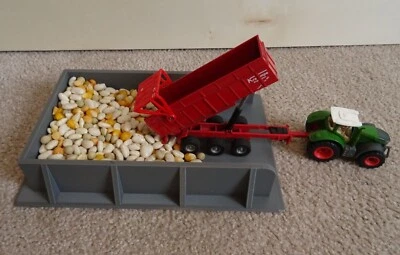 Für Siku 1:87 Silo Fahrsilo 3D-Druck Fendt Claas Matchbox Bauernhof - Bild 1 von 4