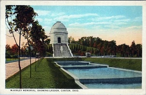 McKinley Memorial Lagoon Canton Ohio Postcard Unposted - Picture 1 of 2