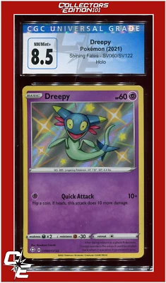 Shining Fates SV060 Dreepy Holo CGC 8.5 - Image 1 of 2