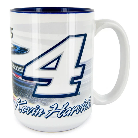 Kevin Harvick 2023 4EVER A Champion Coffee Mug 15oz With Color Interior Cover