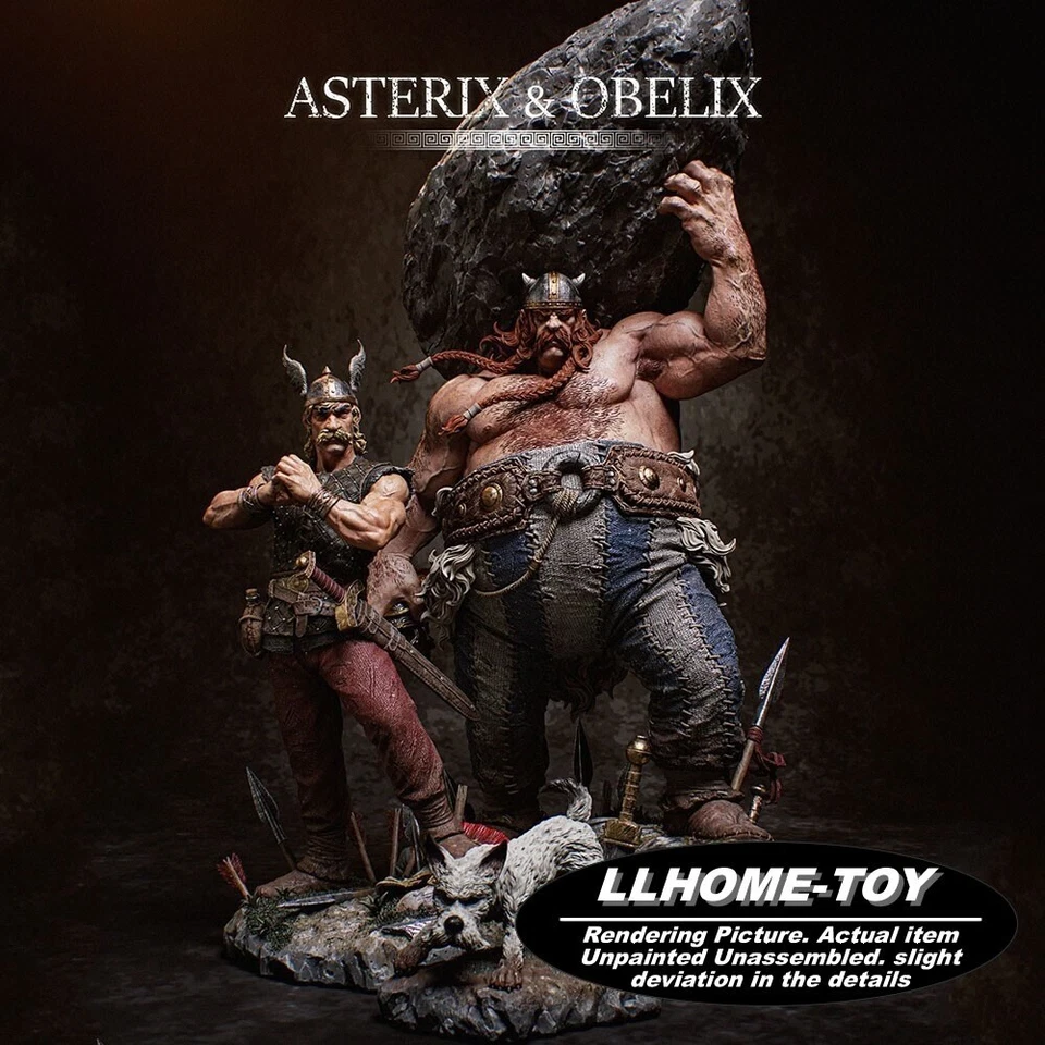 Asterix and Obelix, Ideafix 1:6 Model Kit Unpainted 3d Print GK Statue Figure - Image 1 of 3