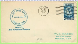 Post Office Dedication April 2 1934 Joliet IL, Joliet Association of Commerce - Picture 1 of 1